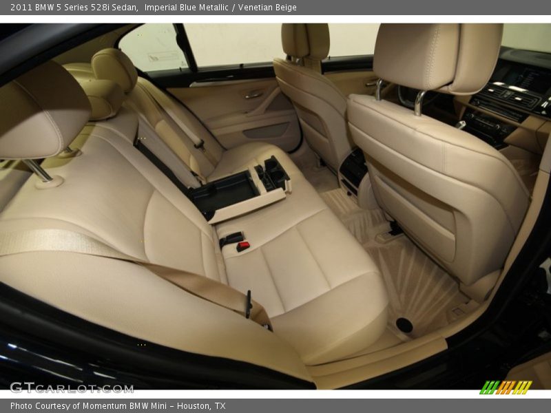Imperial Blue Metallic / Venetian Beige 2011 BMW 5 Series 528i Sedan