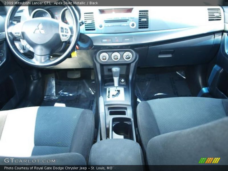 Apex Silver Metallic / Black 2009 Mitsubishi Lancer GTS