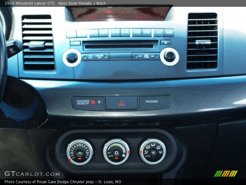 Apex Silver Metallic / Black 2009 Mitsubishi Lancer GTS