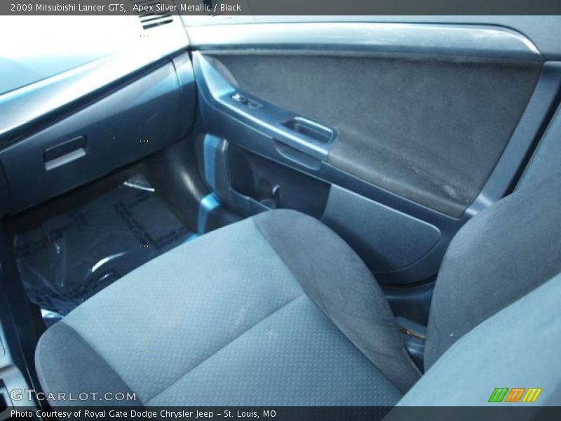Apex Silver Metallic / Black 2009 Mitsubishi Lancer GTS