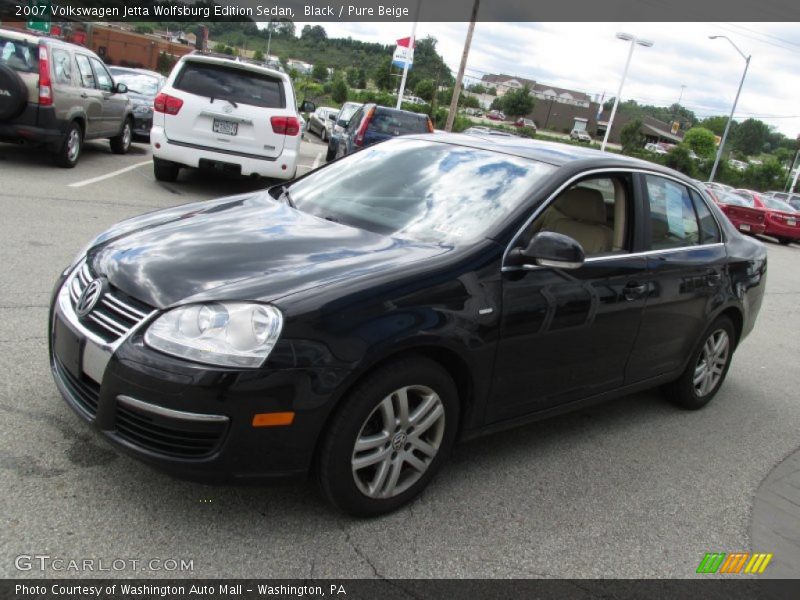 Black / Pure Beige 2007 Volkswagen Jetta Wolfsburg Edition Sedan