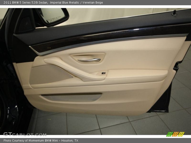 Imperial Blue Metallic / Venetian Beige 2011 BMW 5 Series 528i Sedan