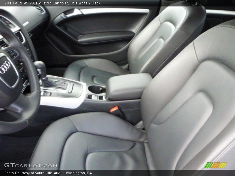 Ibis White / Black 2010 Audi A5 2.0T quattro Cabriolet