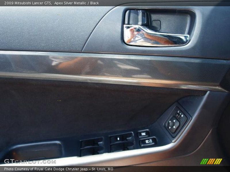 Apex Silver Metallic / Black 2009 Mitsubishi Lancer GTS