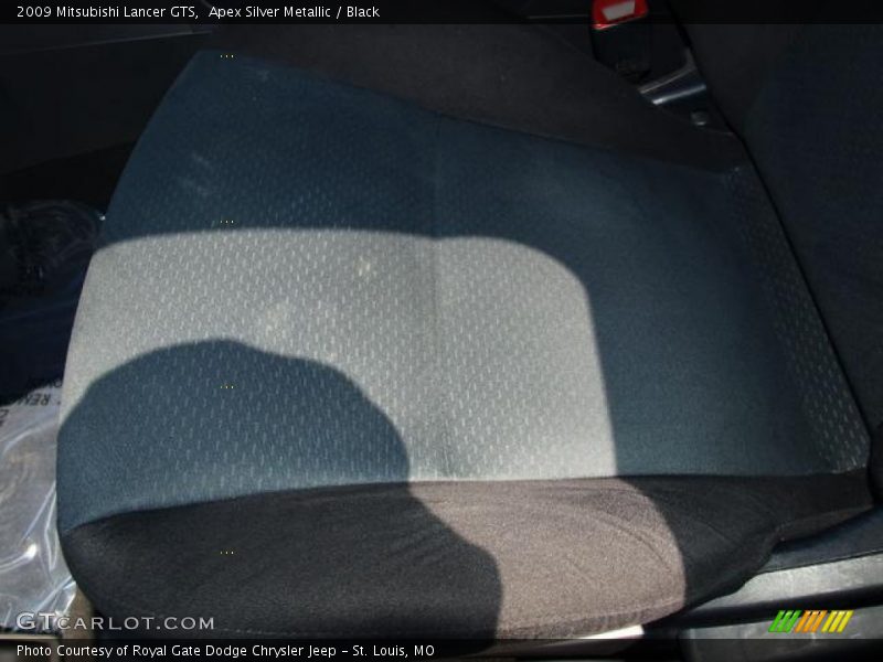 Apex Silver Metallic / Black 2009 Mitsubishi Lancer GTS