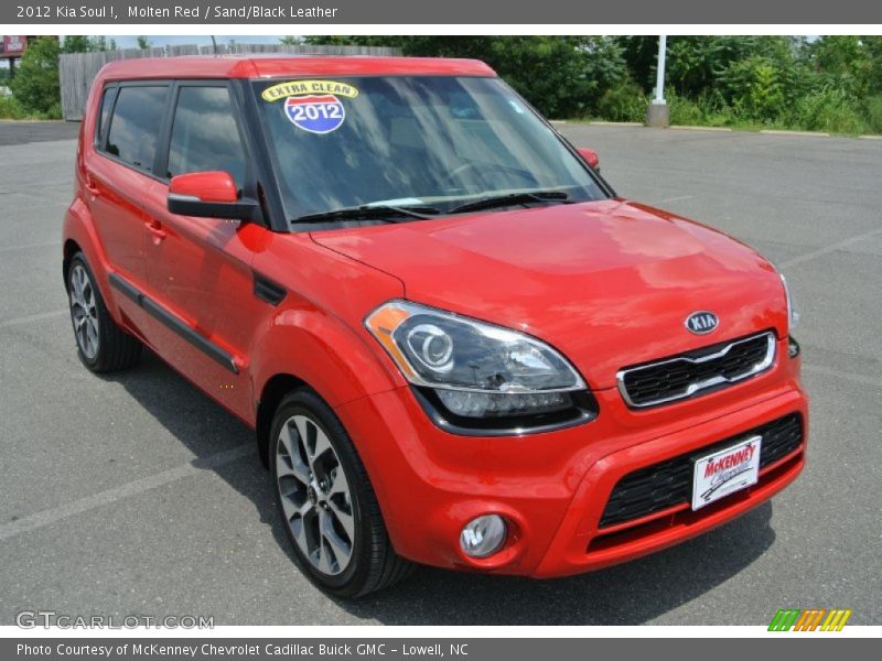 Molten Red / Sand/Black Leather 2012 Kia Soul !