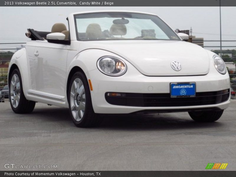 Candy White / Beige 2013 Volkswagen Beetle 2.5L Convertible