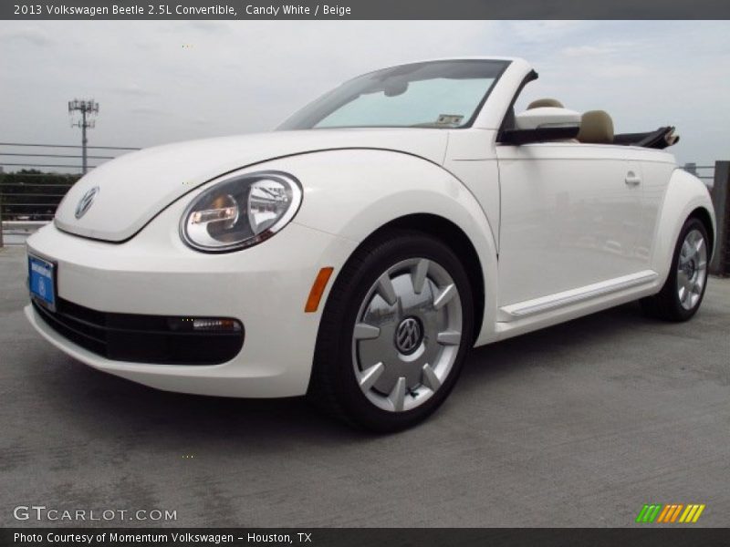 Candy White / Beige 2013 Volkswagen Beetle 2.5L Convertible