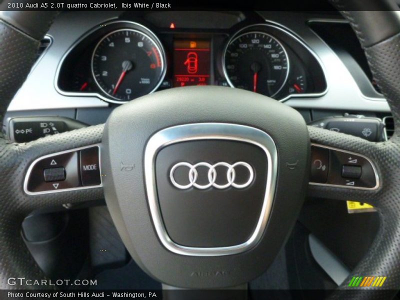 Ibis White / Black 2010 Audi A5 2.0T quattro Cabriolet