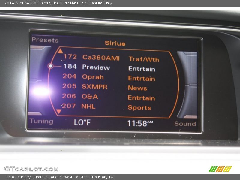 Ice Silver Metallic / Titanium Grey 2014 Audi A4 2.0T Sedan