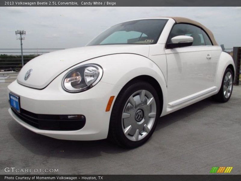 Candy White / Beige 2013 Volkswagen Beetle 2.5L Convertible
