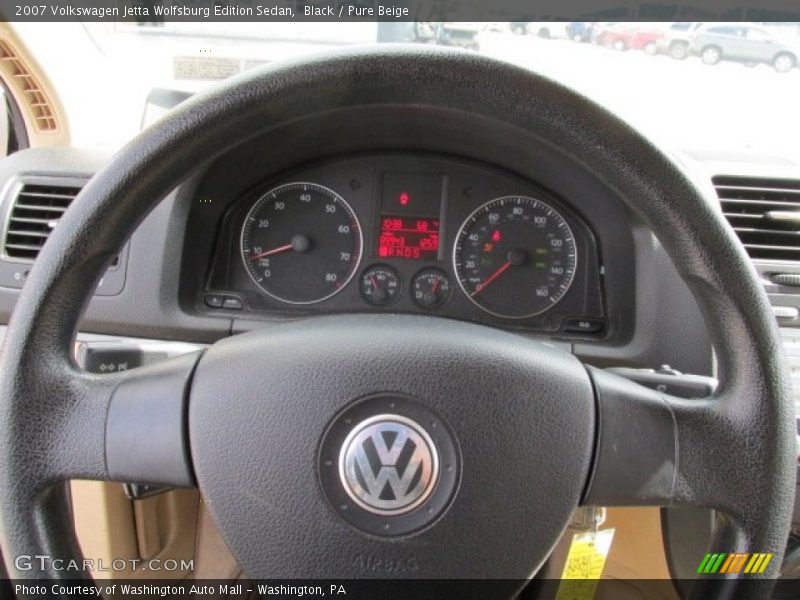 Black / Pure Beige 2007 Volkswagen Jetta Wolfsburg Edition Sedan