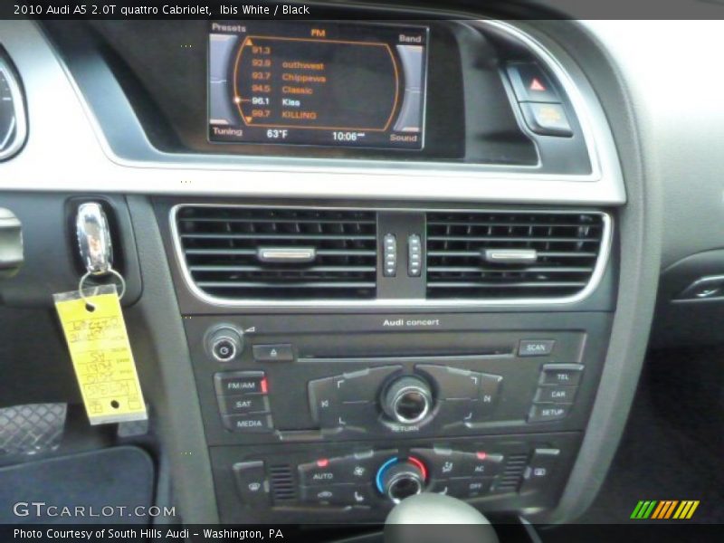 Ibis White / Black 2010 Audi A5 2.0T quattro Cabriolet