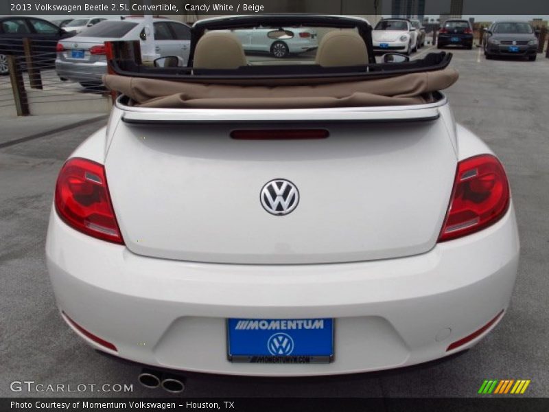 Candy White / Beige 2013 Volkswagen Beetle 2.5L Convertible