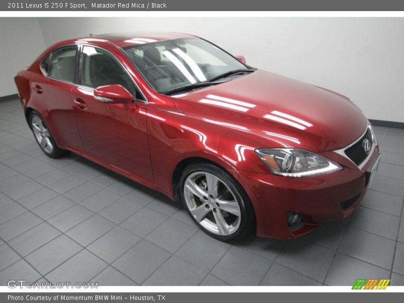 Matador Red Mica / Black 2011 Lexus IS 250 F Sport