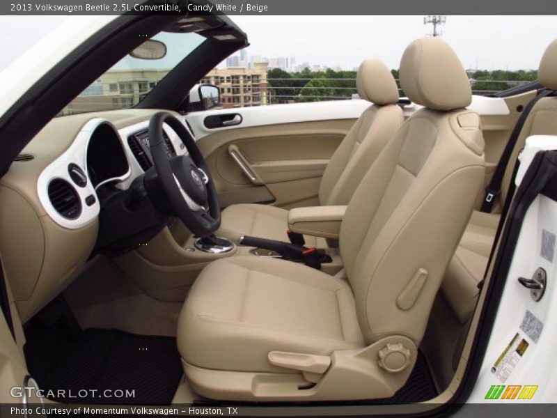 Candy White / Beige 2013 Volkswagen Beetle 2.5L Convertible