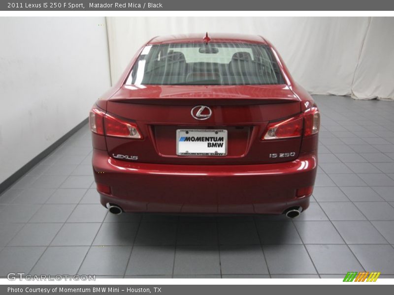 Matador Red Mica / Black 2011 Lexus IS 250 F Sport