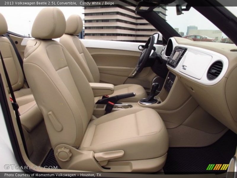 Candy White / Beige 2013 Volkswagen Beetle 2.5L Convertible