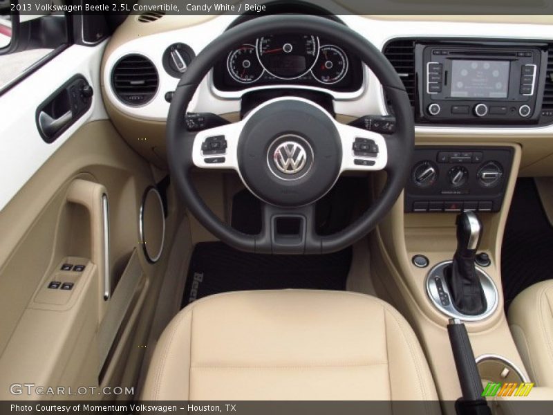 Candy White / Beige 2013 Volkswagen Beetle 2.5L Convertible