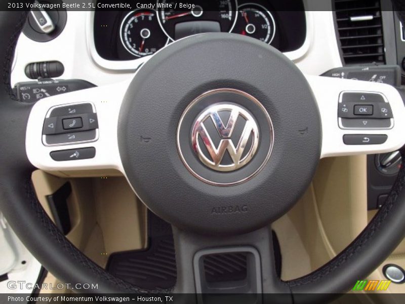 Candy White / Beige 2013 Volkswagen Beetle 2.5L Convertible