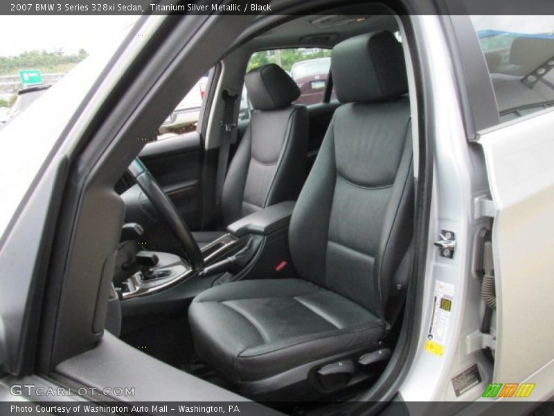 Titanium Silver Metallic / Black 2007 BMW 3 Series 328xi Sedan