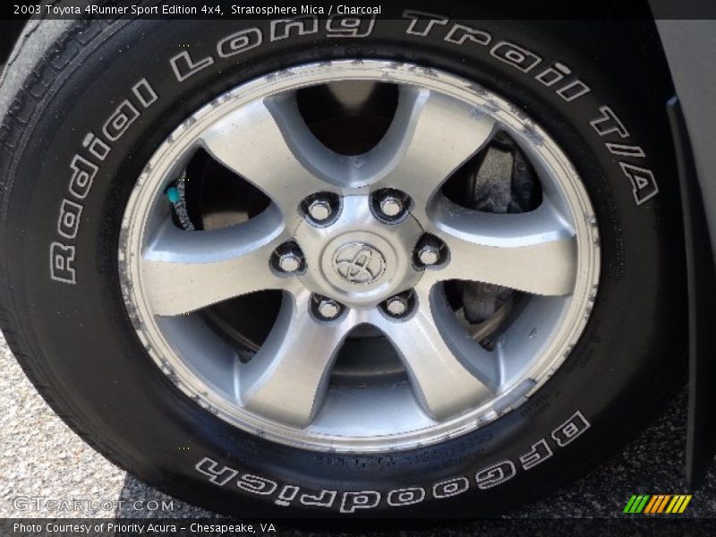 Stratosphere Mica / Charcoal 2003 Toyota 4Runner Sport Edition 4x4