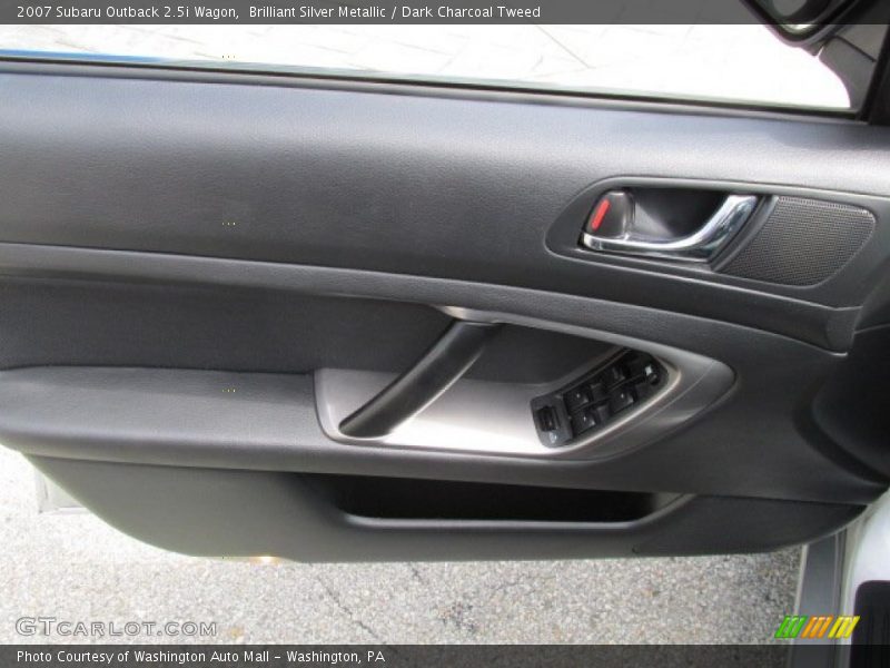 Brilliant Silver Metallic / Dark Charcoal Tweed 2007 Subaru Outback 2.5i Wagon