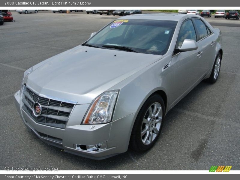 Light Platinum / Ebony 2008 Cadillac CTS Sedan