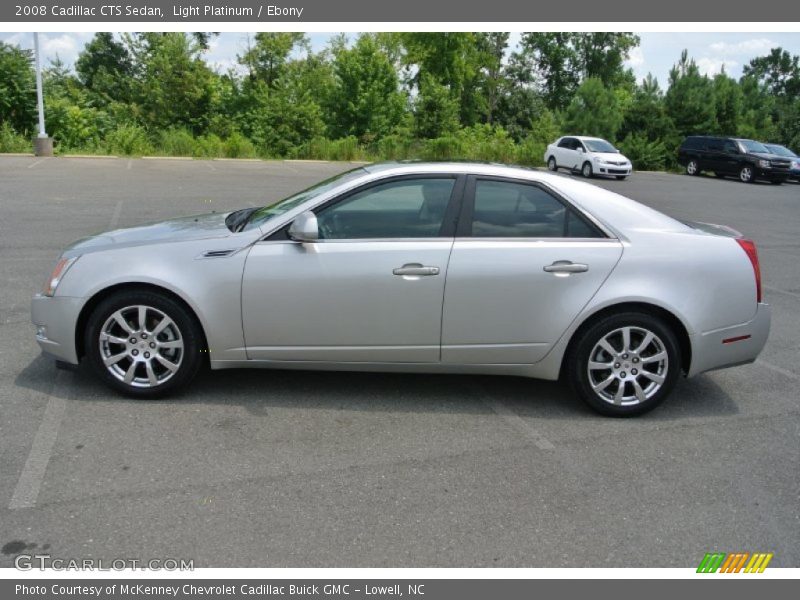 Light Platinum / Ebony 2008 Cadillac CTS Sedan