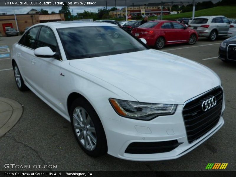 Ibis White / Black 2014 Audi A6 3.0T quattro Sedan