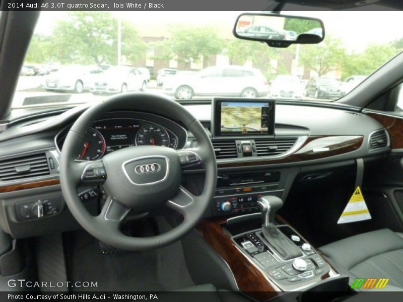 Ibis White / Black 2014 Audi A6 3.0T quattro Sedan