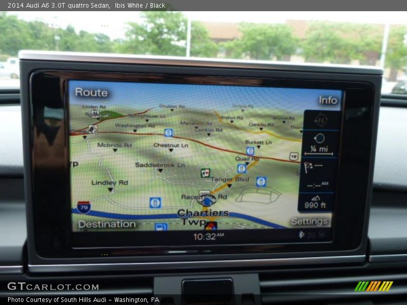 Ibis White / Black 2014 Audi A6 3.0T quattro Sedan