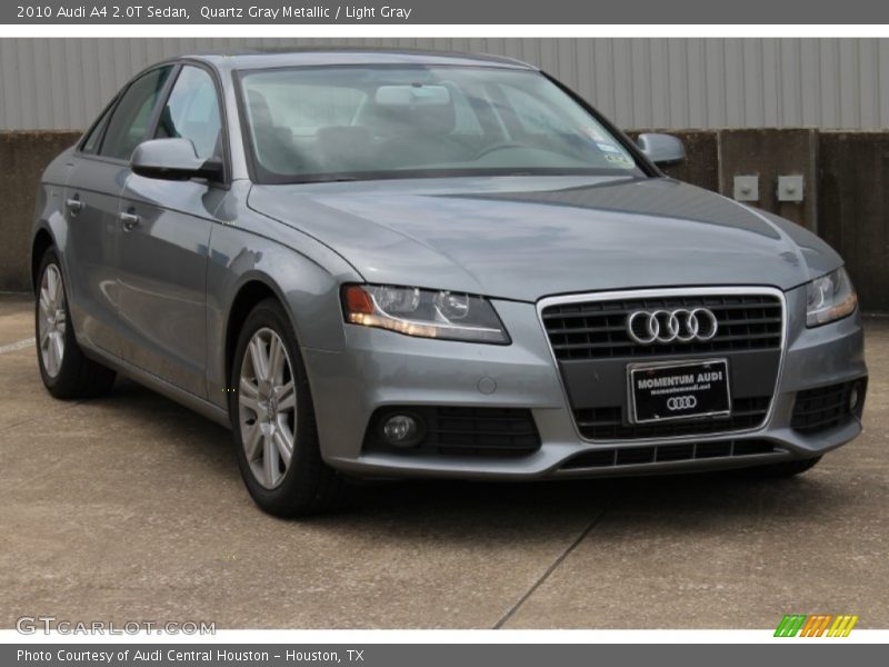 Quartz Gray Metallic / Light Gray 2010 Audi A4 2.0T Sedan