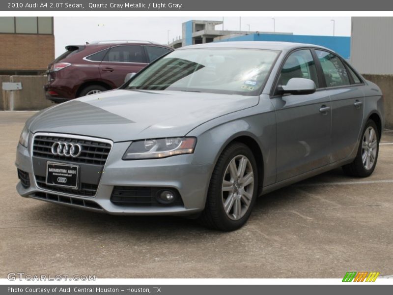 Quartz Gray Metallic / Light Gray 2010 Audi A4 2.0T Sedan