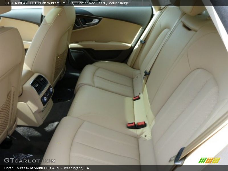 Garnet Red Pearl / Velvet Beige 2014 Audi A7 3.0T quattro Premium Plus