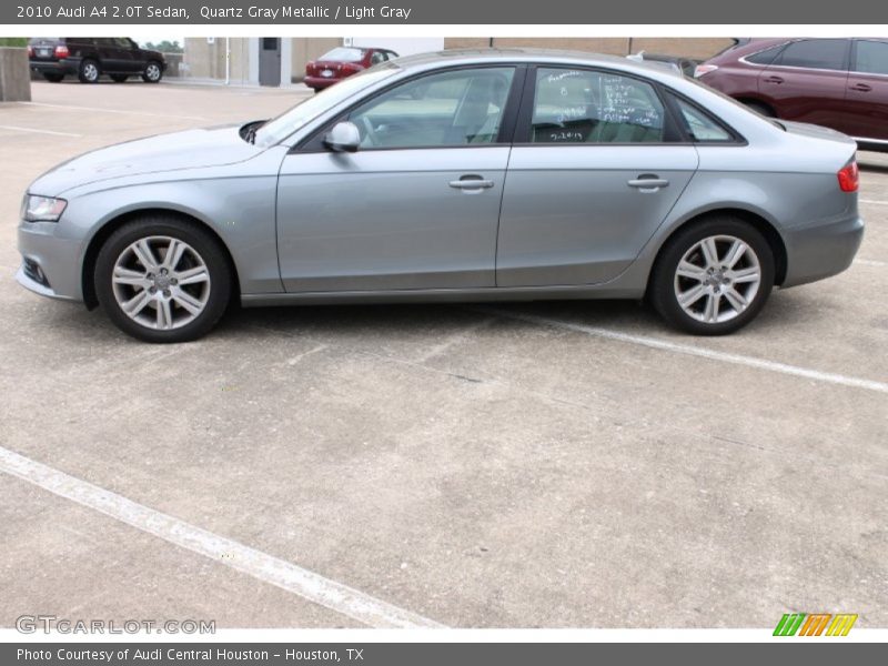 Quartz Gray Metallic / Light Gray 2010 Audi A4 2.0T Sedan