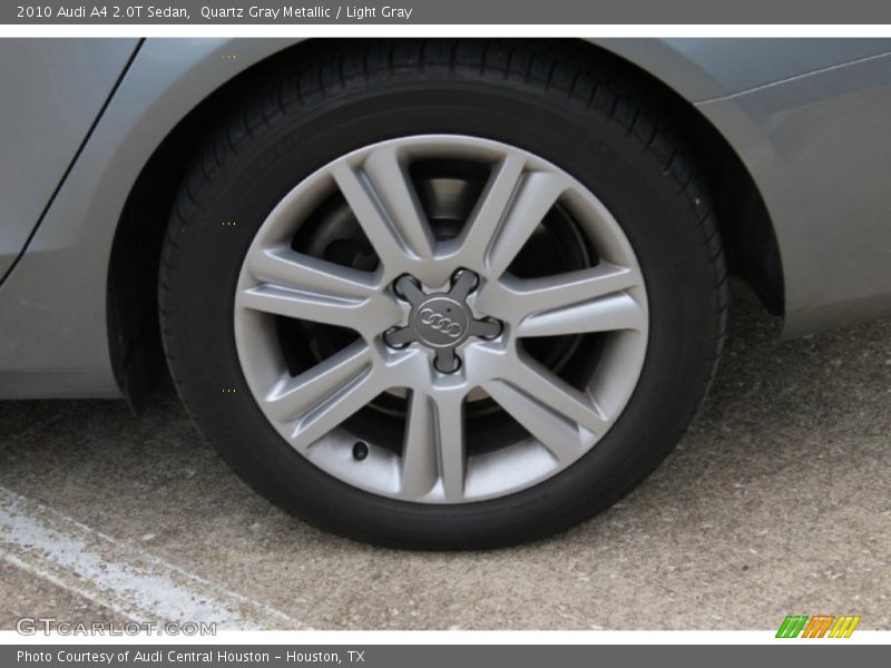 Quartz Gray Metallic / Light Gray 2010 Audi A4 2.0T Sedan