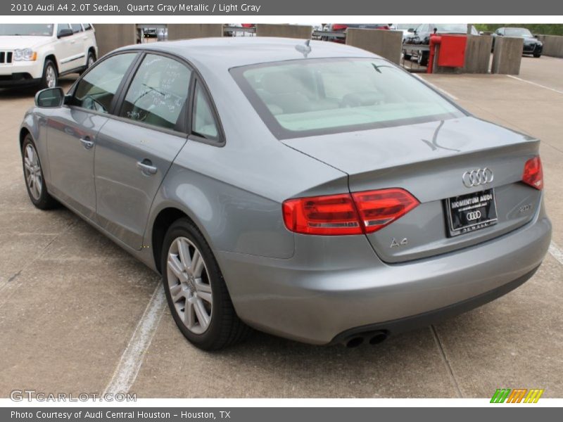 Quartz Gray Metallic / Light Gray 2010 Audi A4 2.0T Sedan