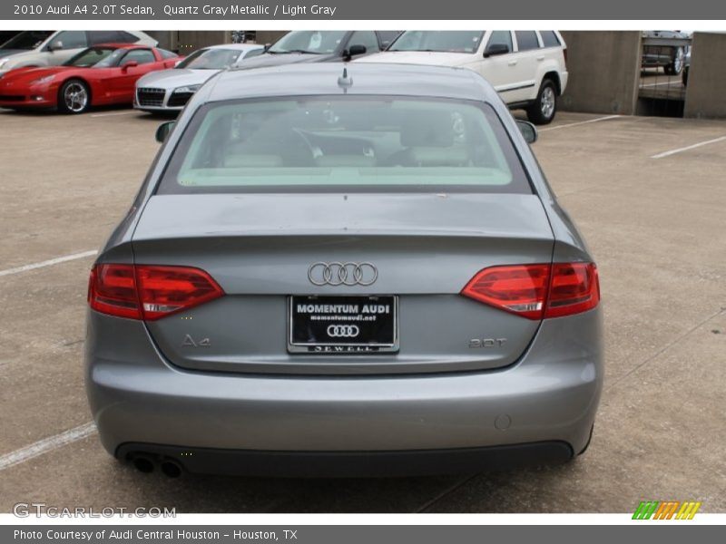 Quartz Gray Metallic / Light Gray 2010 Audi A4 2.0T Sedan