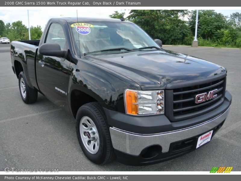 Onyx Black / Dark Titanium 2008 GMC Sierra 1500 Work Truck Regular Cab