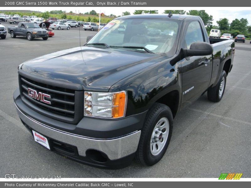 Onyx Black / Dark Titanium 2008 GMC Sierra 1500 Work Truck Regular Cab