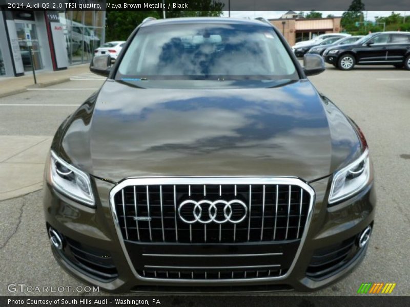 Maya Brown Metallic / Black 2014 Audi Q5 2.0 TFSI quattro