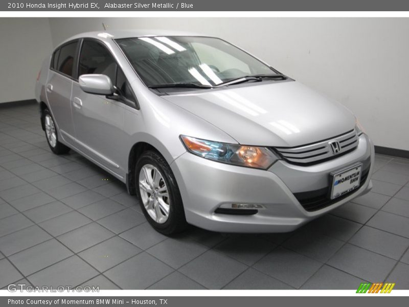 Alabaster Silver Metallic / Blue 2010 Honda Insight Hybrid EX
