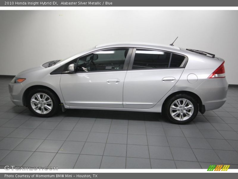 Alabaster Silver Metallic / Blue 2010 Honda Insight Hybrid EX