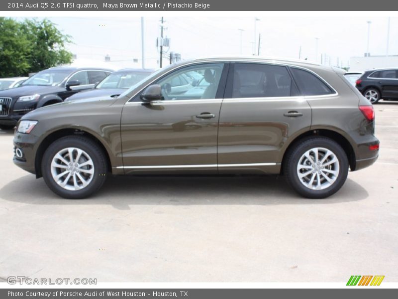 Maya Brown Metallic / Pistachio Beige 2014 Audi Q5 2.0 TFSI quattro