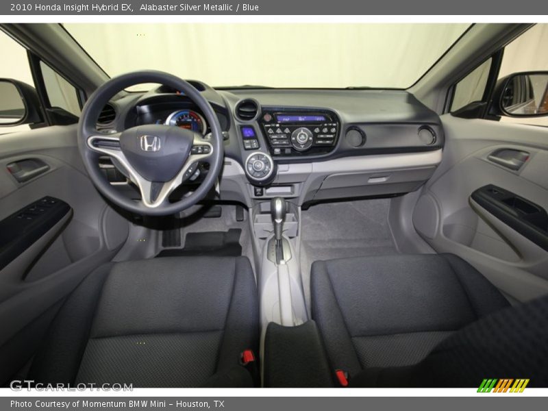 Alabaster Silver Metallic / Blue 2010 Honda Insight Hybrid EX