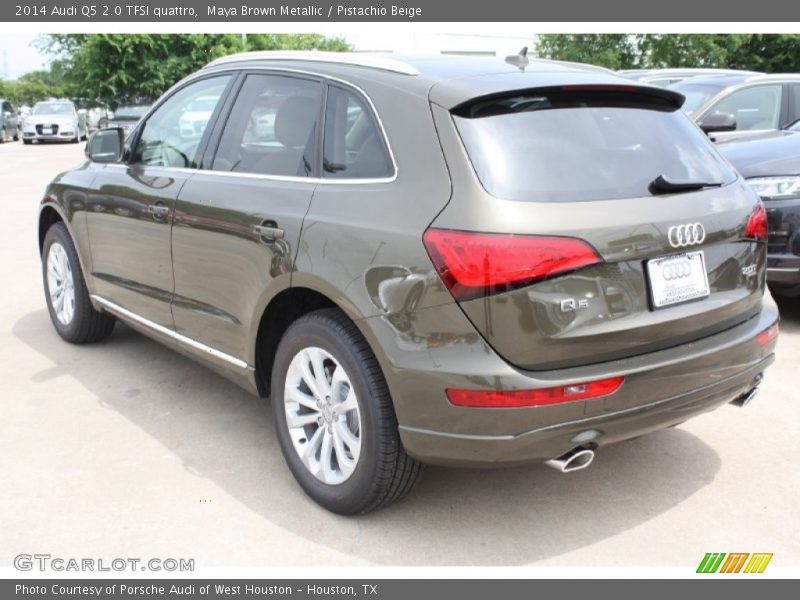 Maya Brown Metallic / Pistachio Beige 2014 Audi Q5 2.0 TFSI quattro