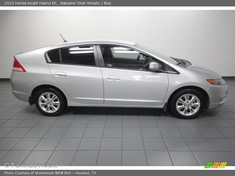 Alabaster Silver Metallic / Blue 2010 Honda Insight Hybrid EX