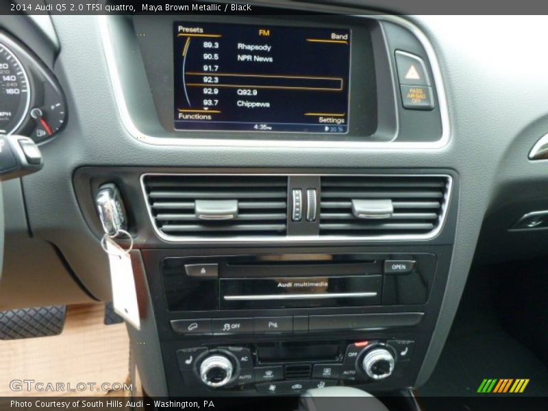 Maya Brown Metallic / Black 2014 Audi Q5 2.0 TFSI quattro