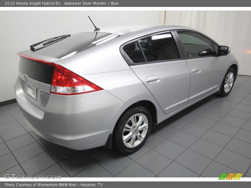 Alabaster Silver Metallic / Blue 2010 Honda Insight Hybrid EX